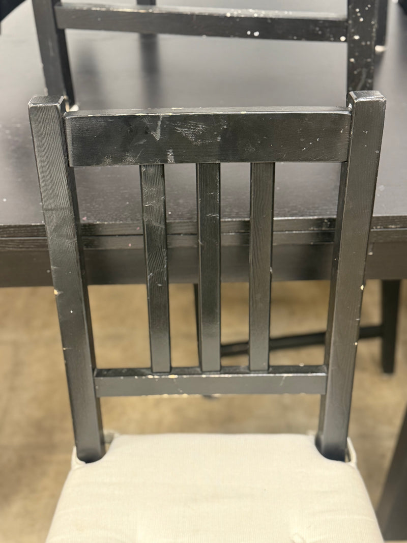 Black and White Dining Set