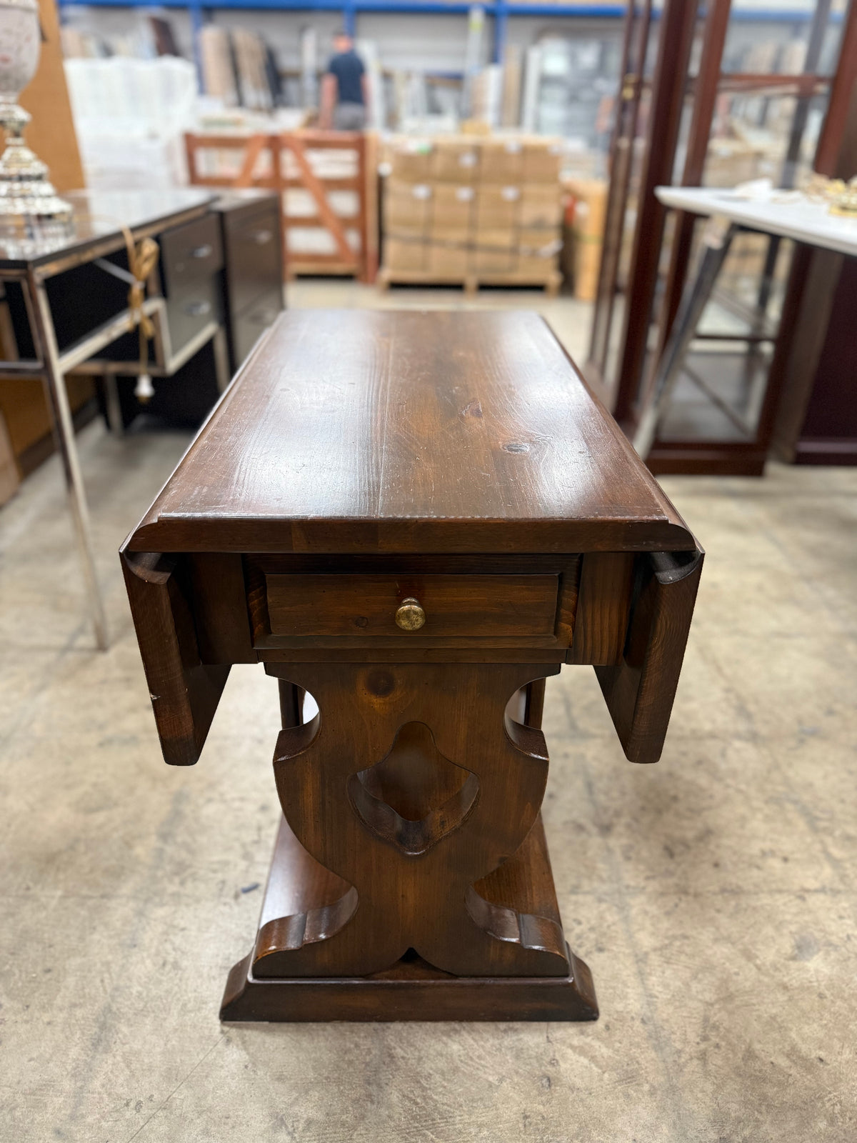 Small Dark Brown Foldable Table