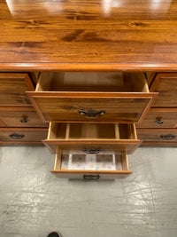9-drawer Wooden Dresser with Mirror