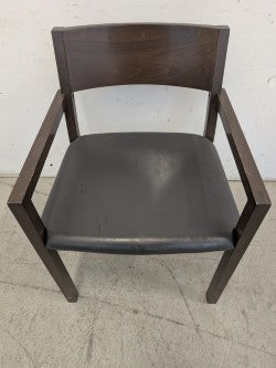 Leather Front Office Chairs - Set Of 6