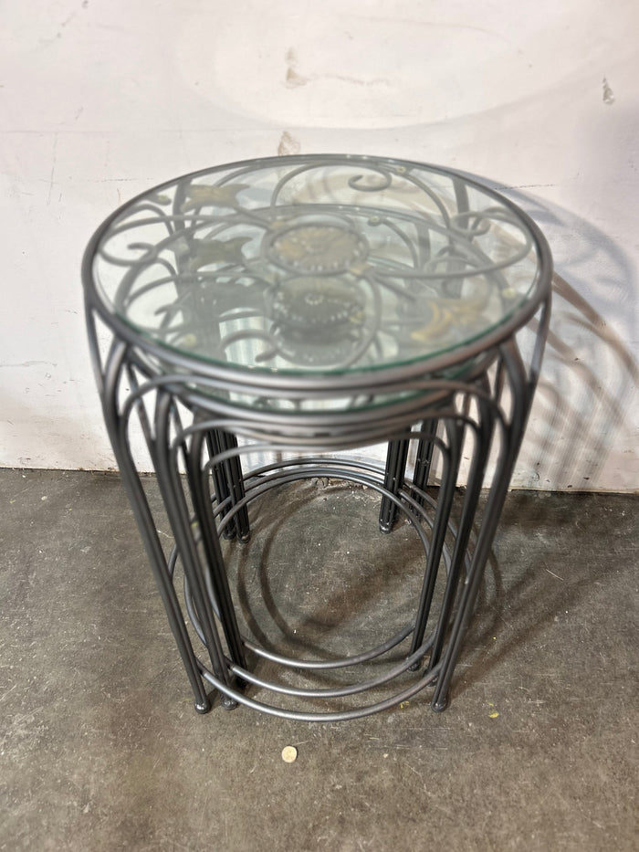 Femas Glass Nesting Table