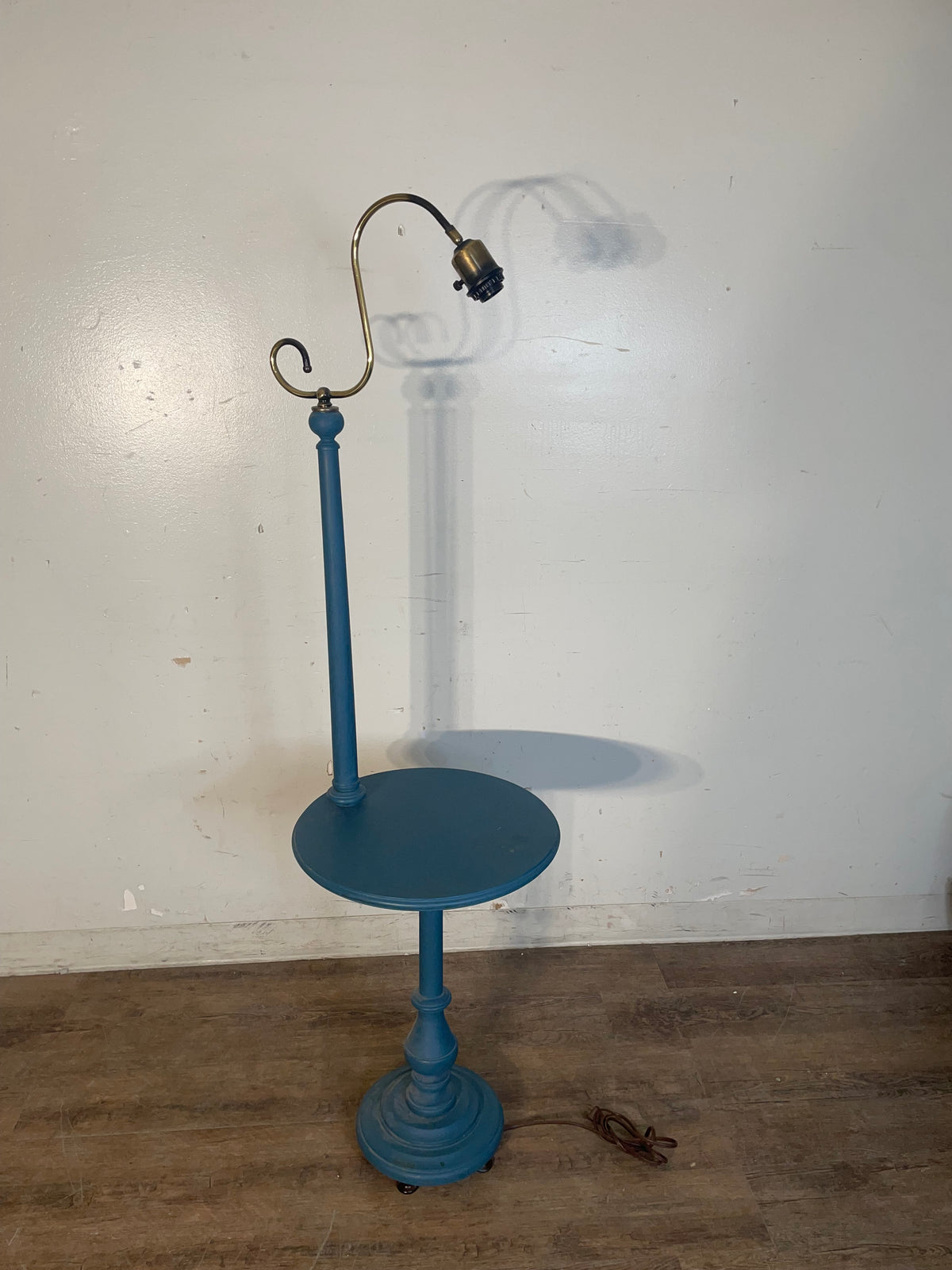 Blue Floor Lamp Table