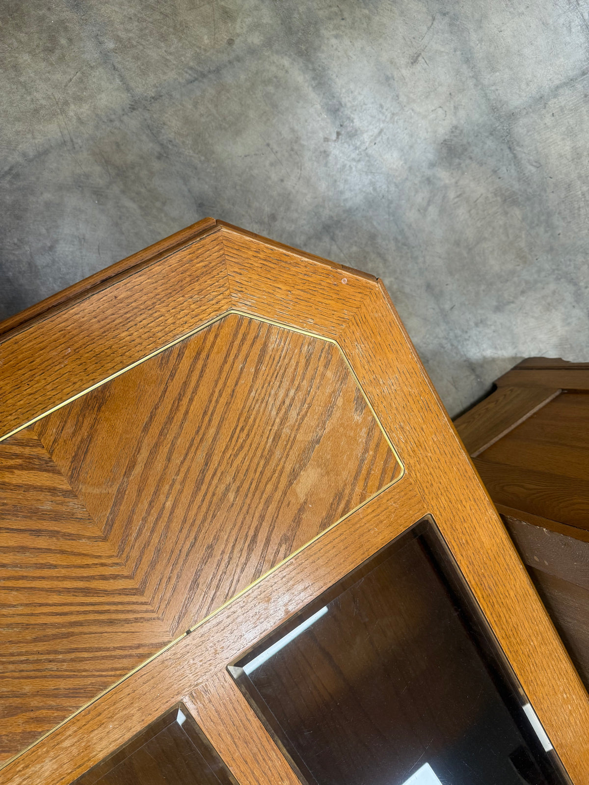 Light Honey Brown Hexagon Shaped Coffee Table