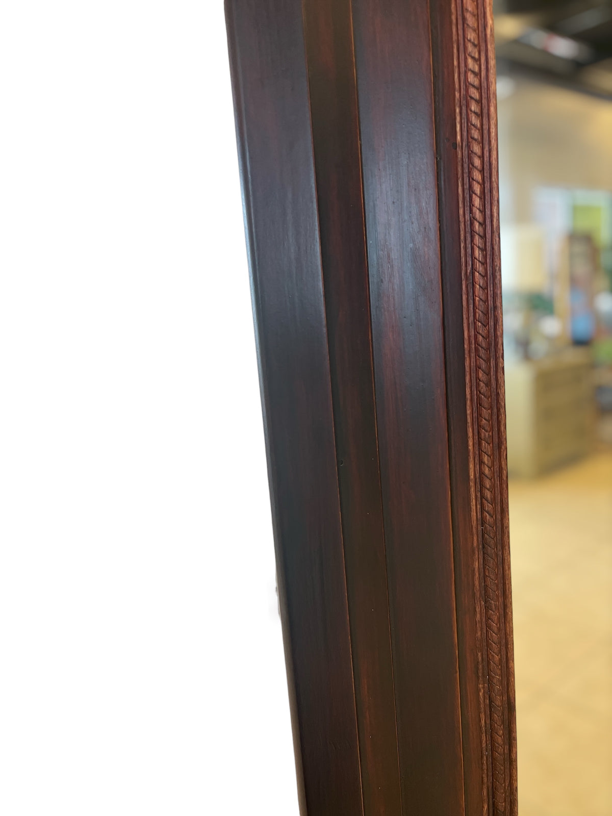 Cherry Tone Wood Full Length Mirror