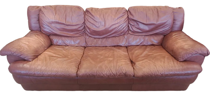 Red Leather Sofa