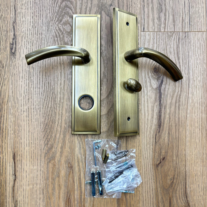 Right-Handed Brass Door Lever Set with Thumb Turn, 8525BOSSEMRHUS5