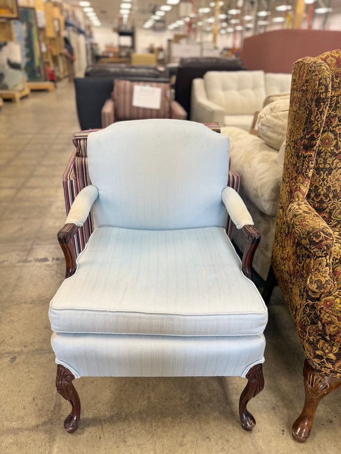 Small Light Sky Blue Armchair