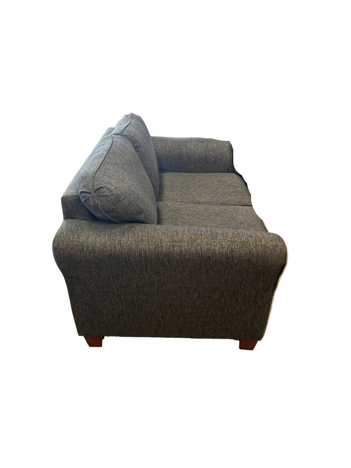 Grey Fabric Loveseat