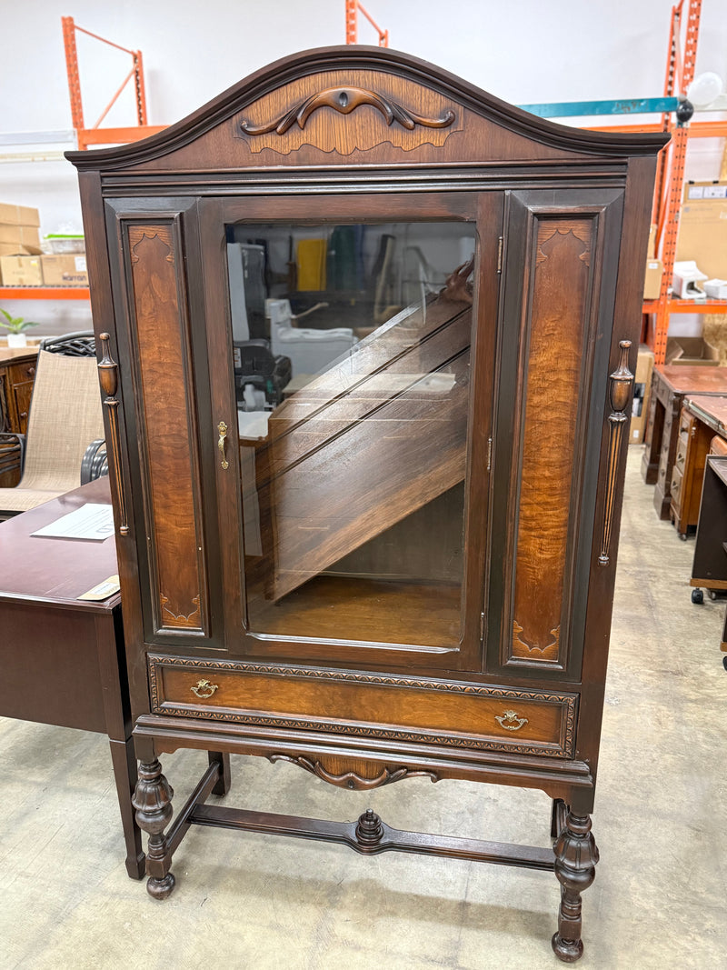 Antique Jacobean-styled China Cabinet