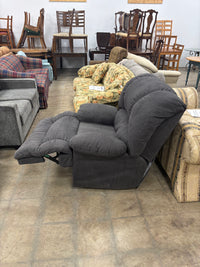Dark Grey Fabric Recliner Rocker