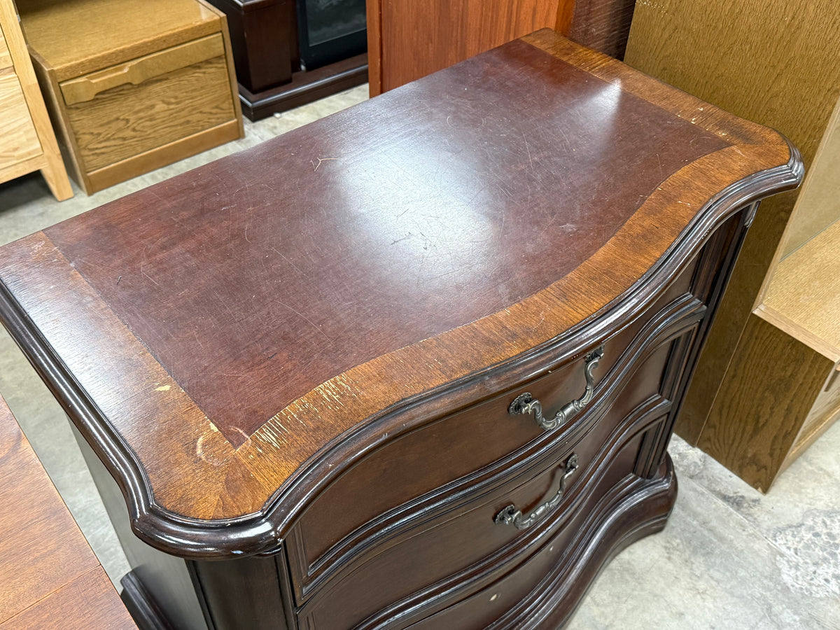 Large Rich Dark Brown Nightstand