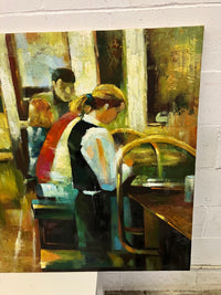 Cafe Oil Painting