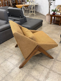 Light Brown Boomerang Styled Chair