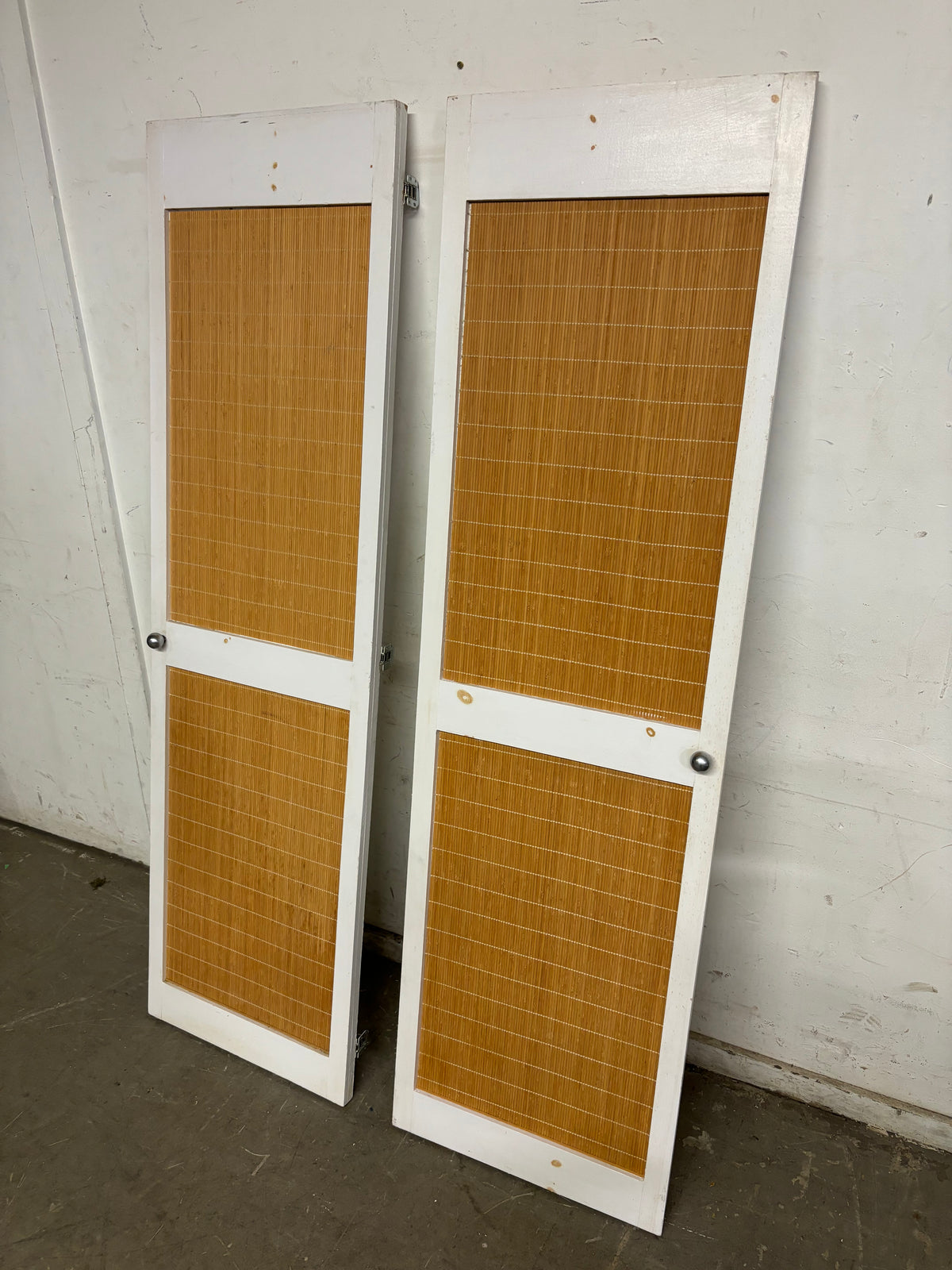 Set of 2 20.25” x 68.5” White Interior Doors