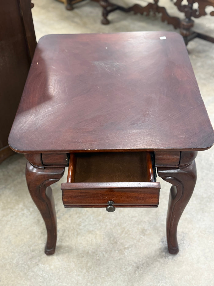 Dark Mahogany Brown Side Table