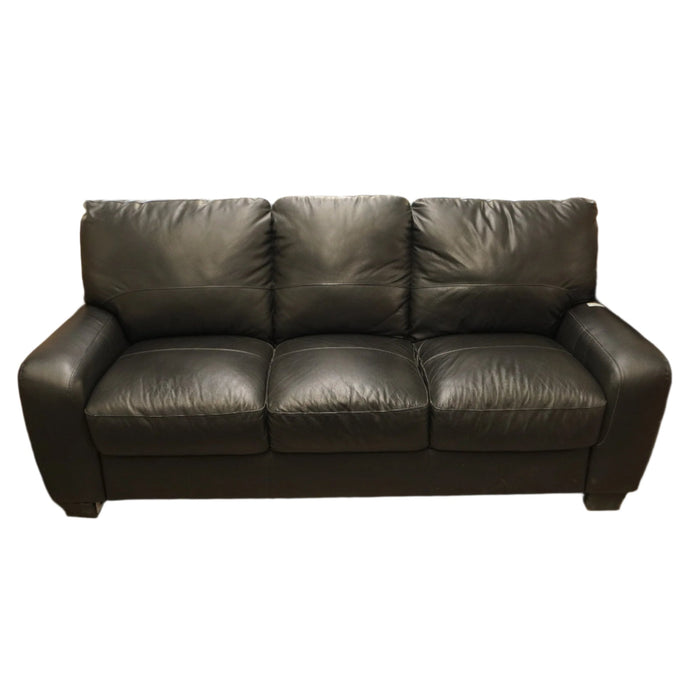 77-inch 3-Seat Leather Sofa
