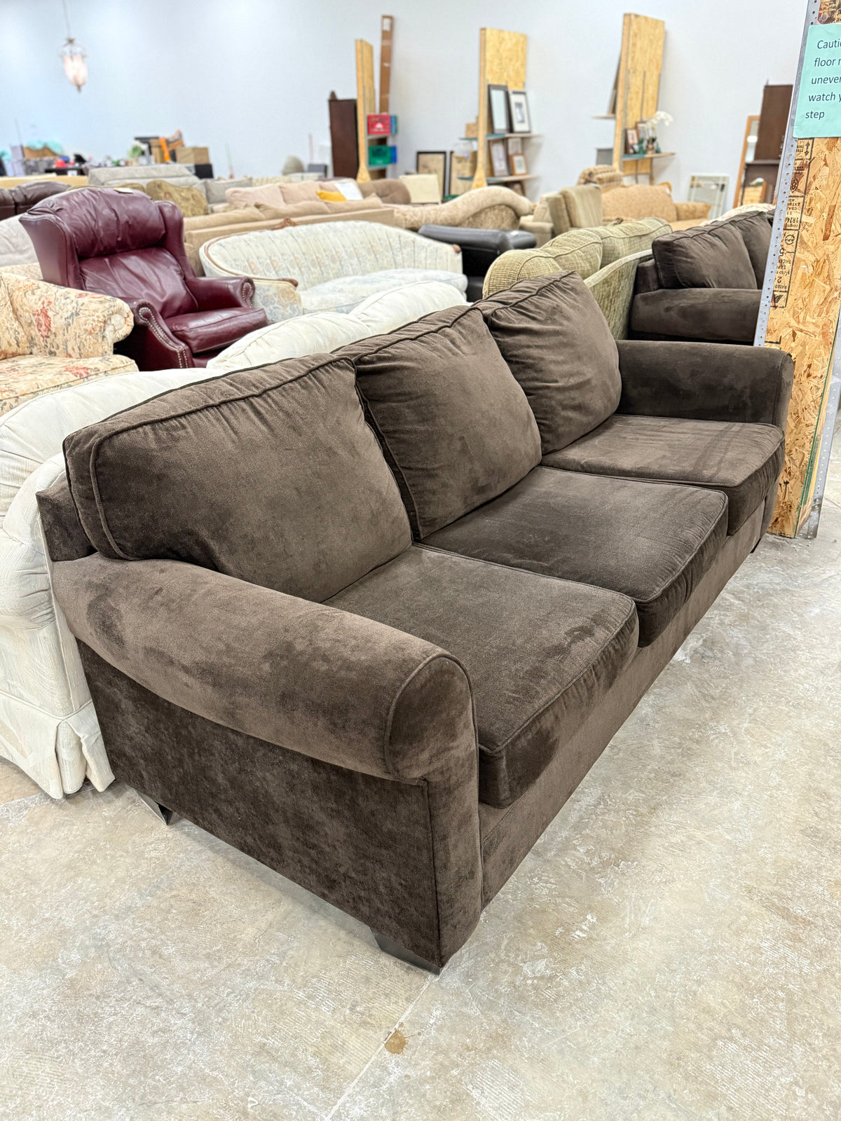 Espresso Brown 3-Seater Sofa