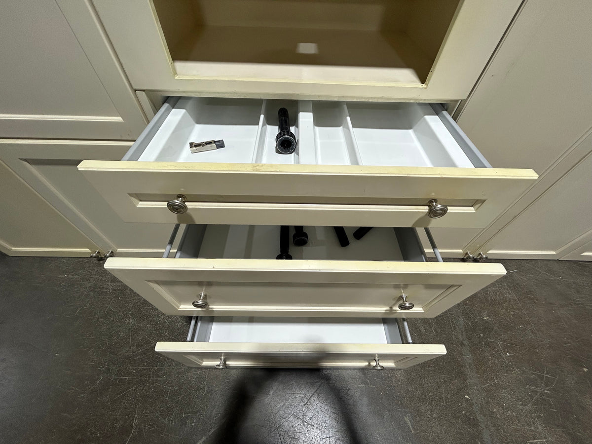Cameo Beige Upper Kitchen Cabinet Set