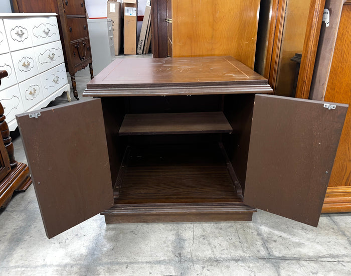 Dark Brown Wooden Side Table