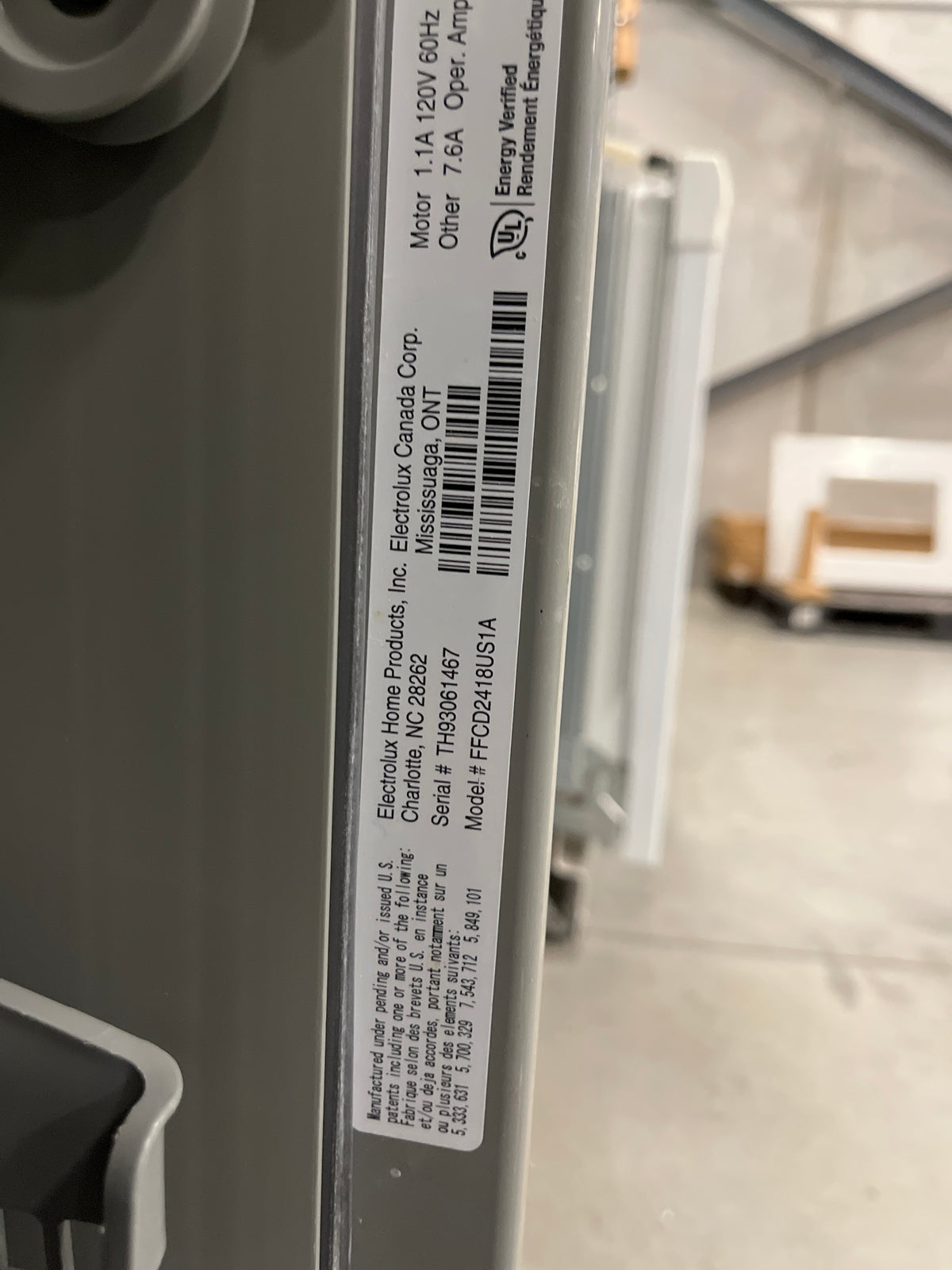 24"W Stainless Steel Frigidaire Dishwasher