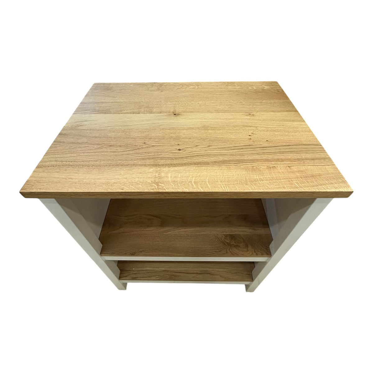 White and Oak Kitchen Island (Never Been Used)
