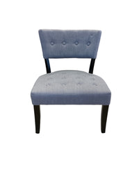Grey Tone Tufted Upholstered Accent Chair