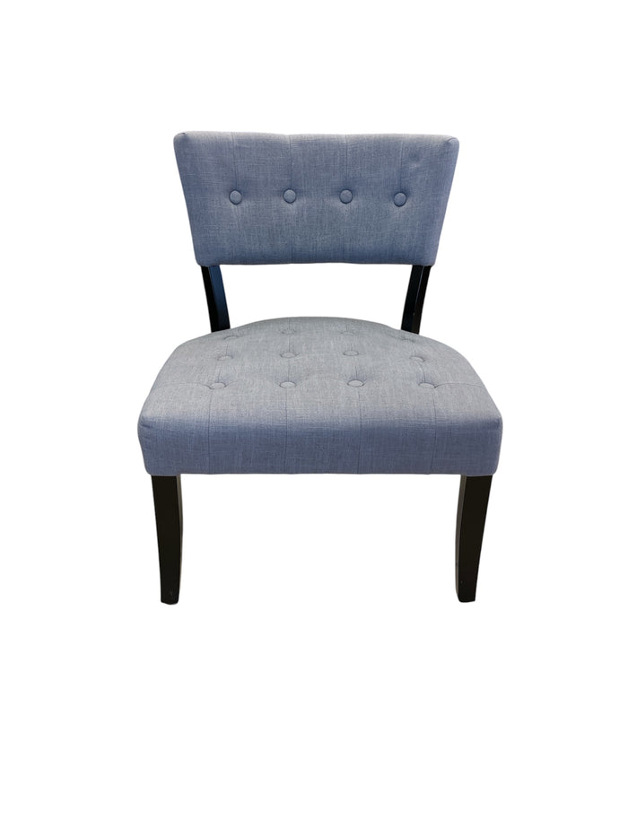 Grey Tone Tufted Upholstered Accent Chair