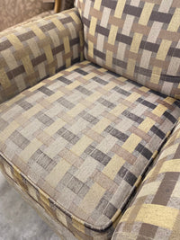 Tan Weave Pattern Recliner