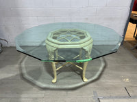 Octagon Dining Table with Glass Top