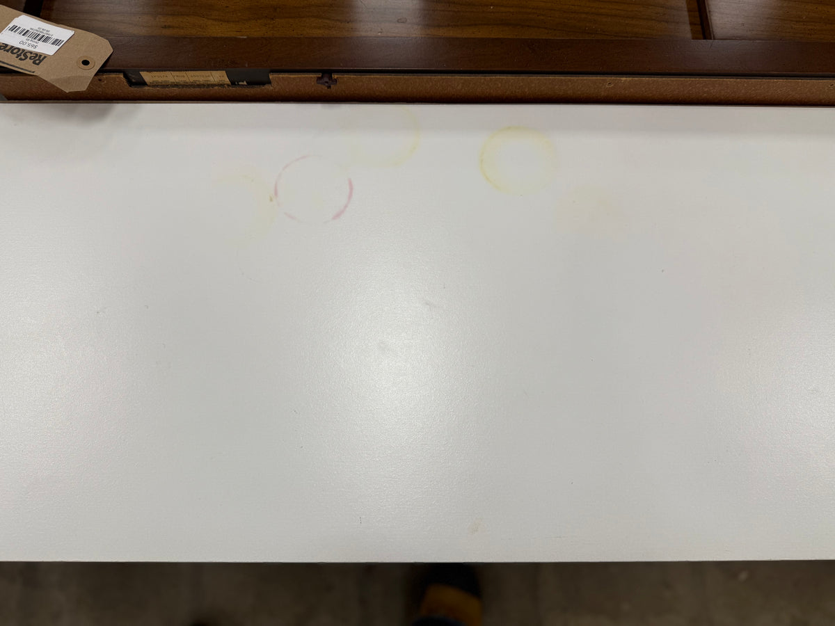White Low Styled 6-Drawer Dresser