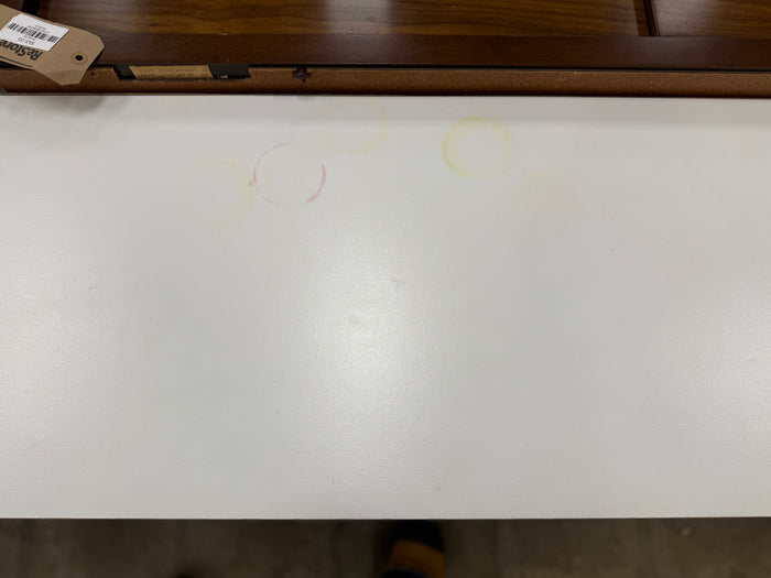 White Low Styled 6-Drawer Dresser