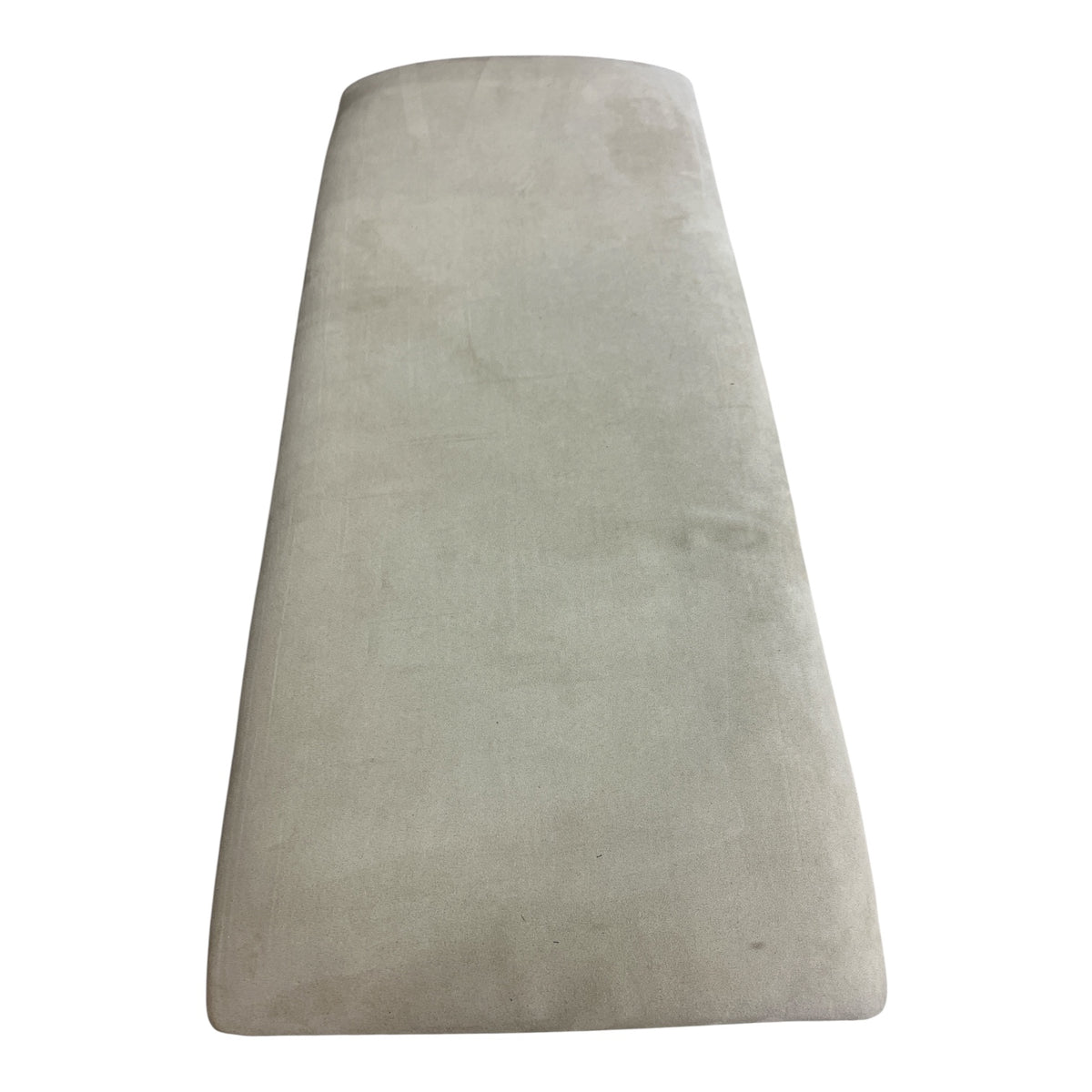 Beige Suede Bench and Iron Base