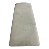 Beige Suede Bench and Iron Base