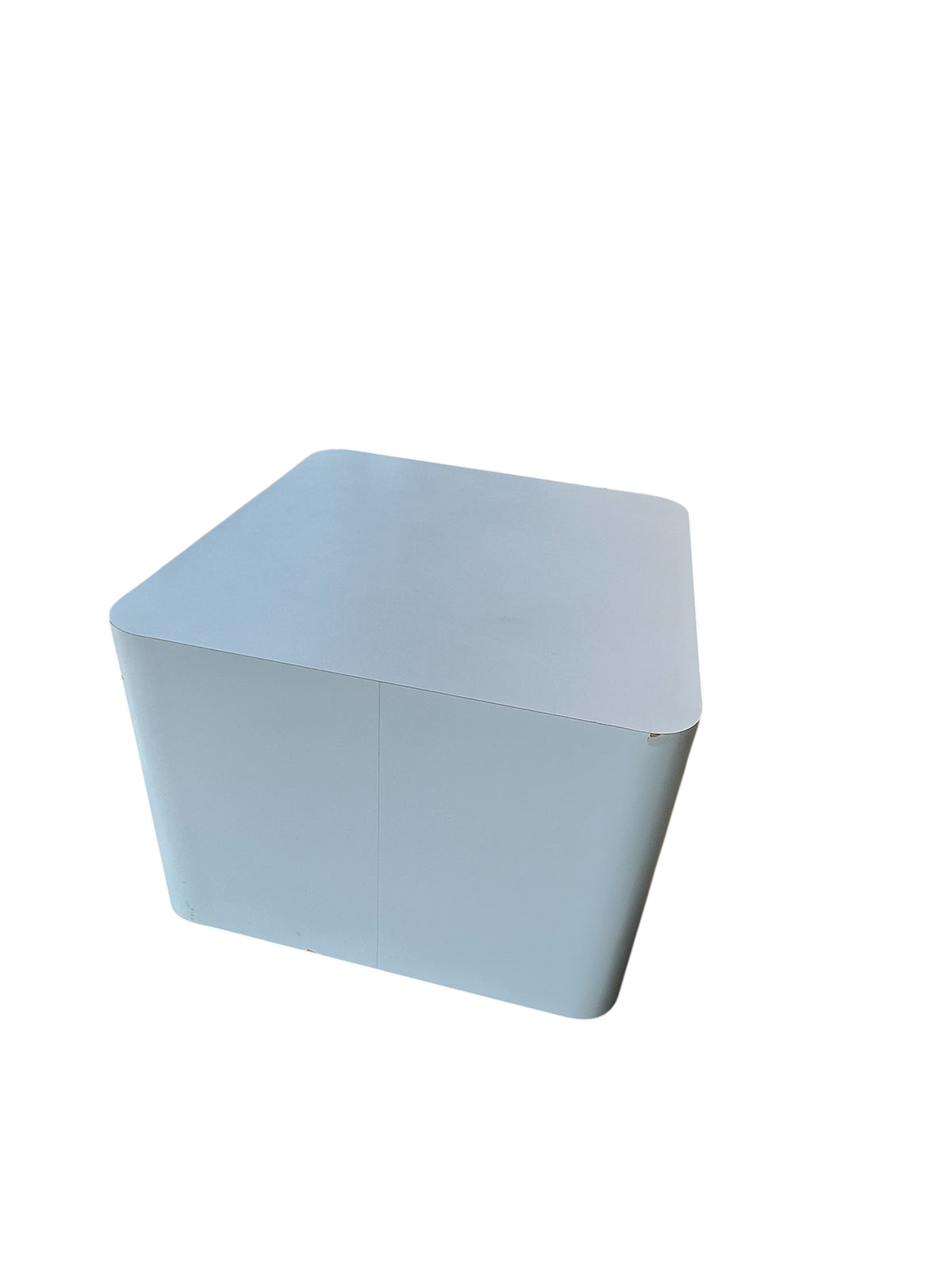 Modern White Rounded Side Table