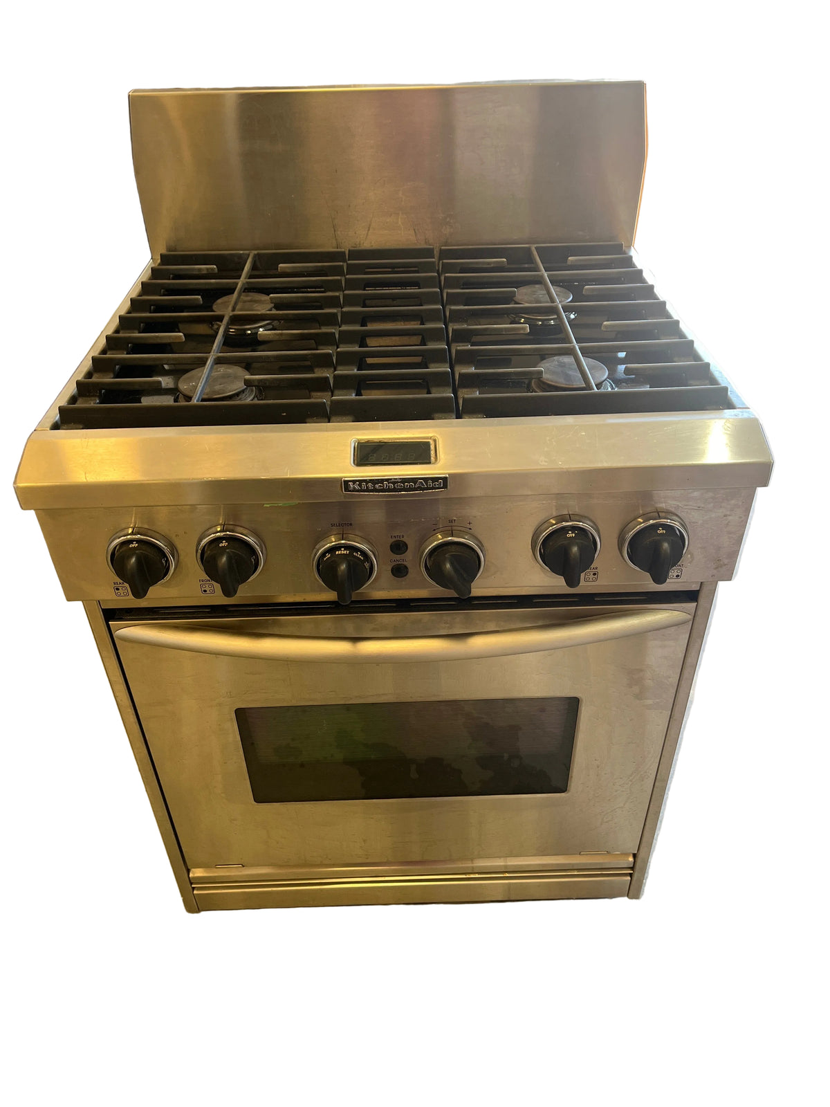30" KitchenAid Pro-Style Dual-Fuel Range Gas cooktop and Electric Oven