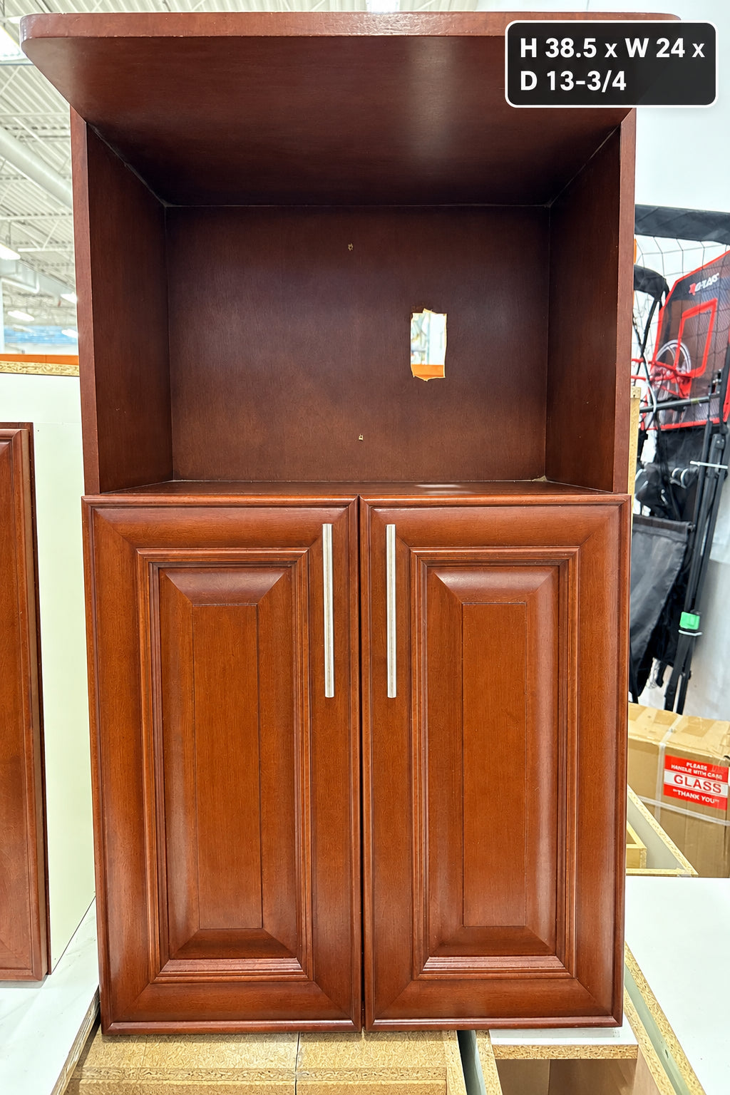 Set of Kitchen Cabinets in Brown