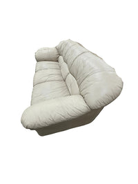 Off-White Leather Couch
