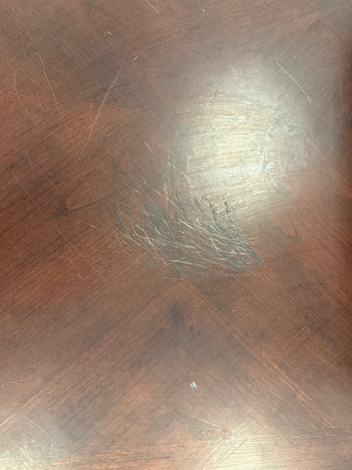 Dark Mahogany Brown Side Table