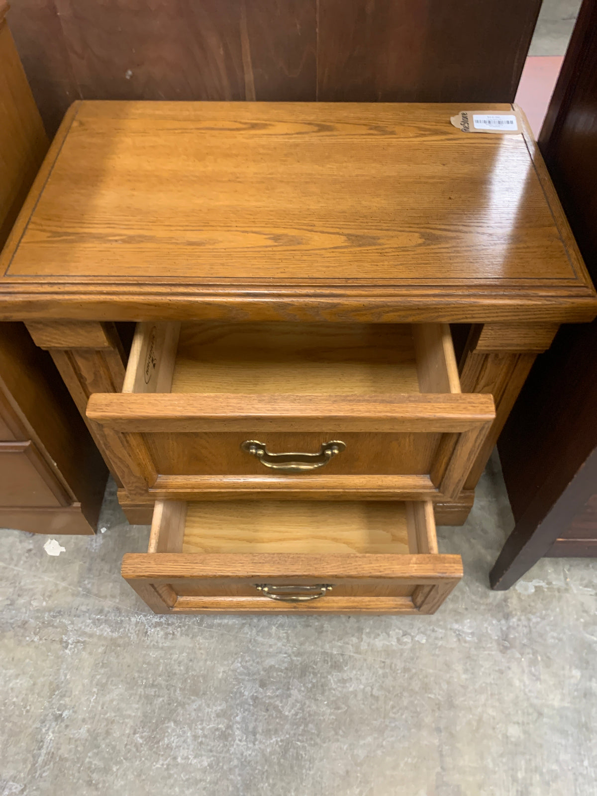 Solid Wood Kroehler Dresser With Brass Handles