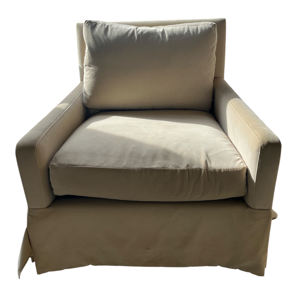 Ivory Slipcover Armchair