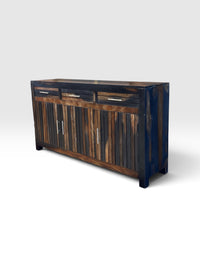 Solid Two Tone Acacia Wood Rustic Sideboard