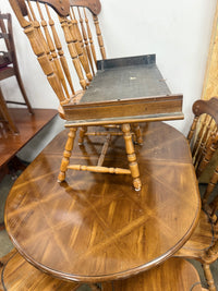 Light Caramel Brown Dining Set
