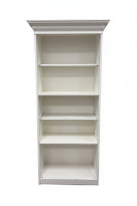 Large White Wooden Bookshelf