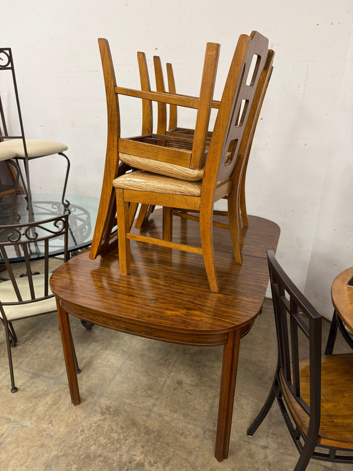 Coffee Brown Dining Table Set