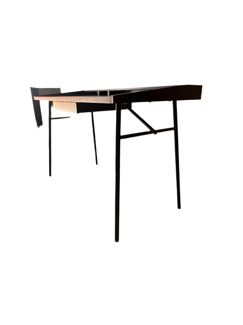 Dark brown office desk