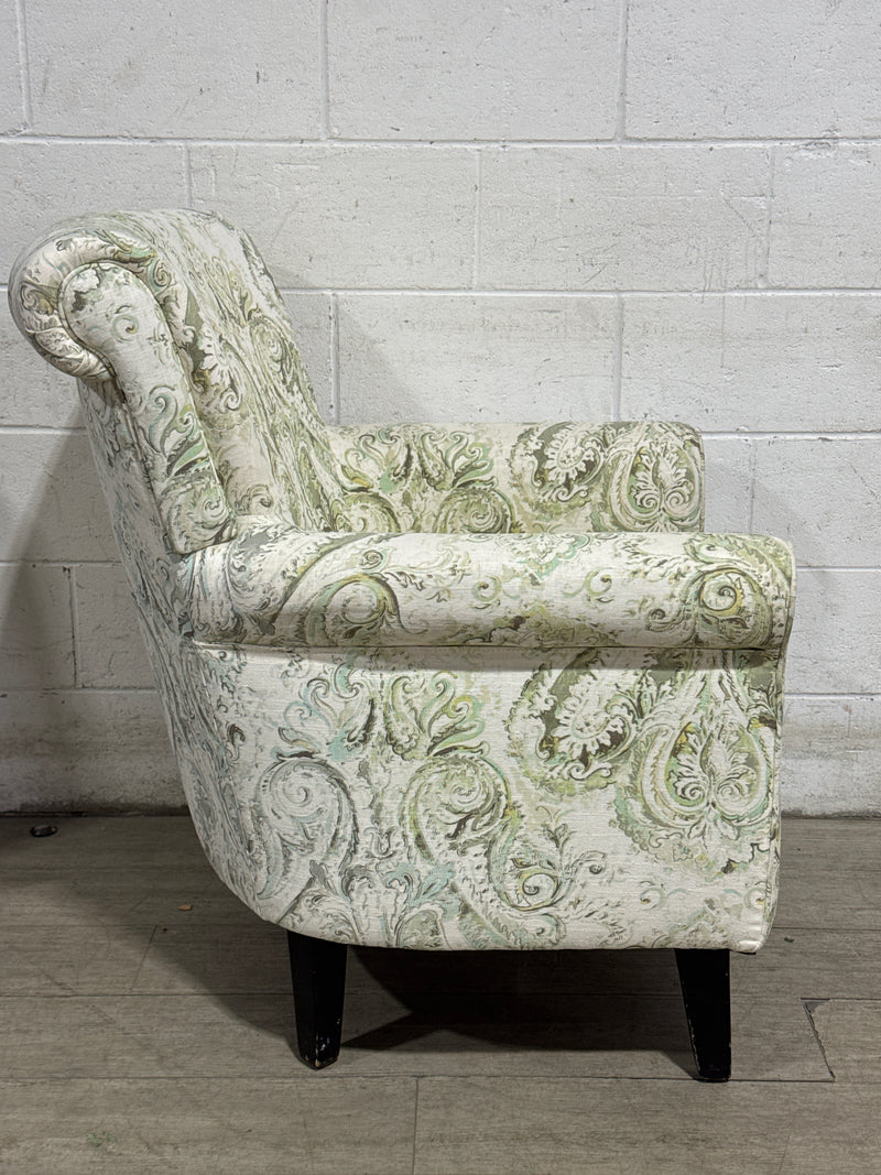 Green Paisley Armchair