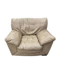 Beige Leather Armchair
