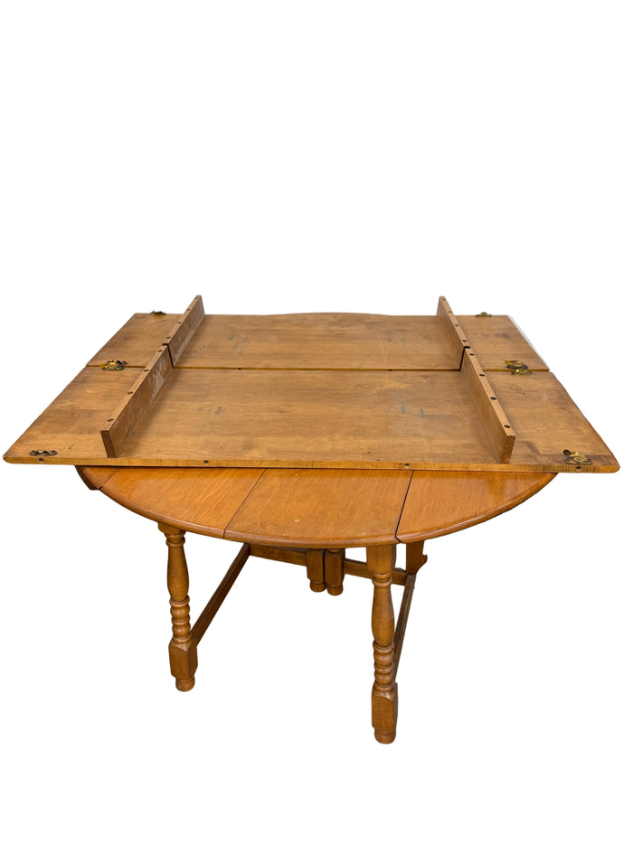 Light Wood Circular Dining Table