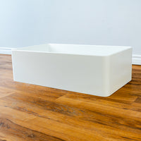 33" x 19" Granite Sink - White