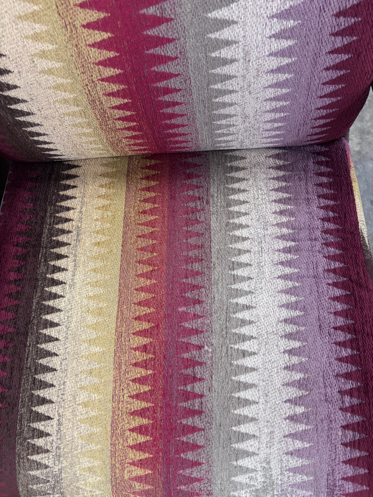 Mid Century Modern Striped Armchair